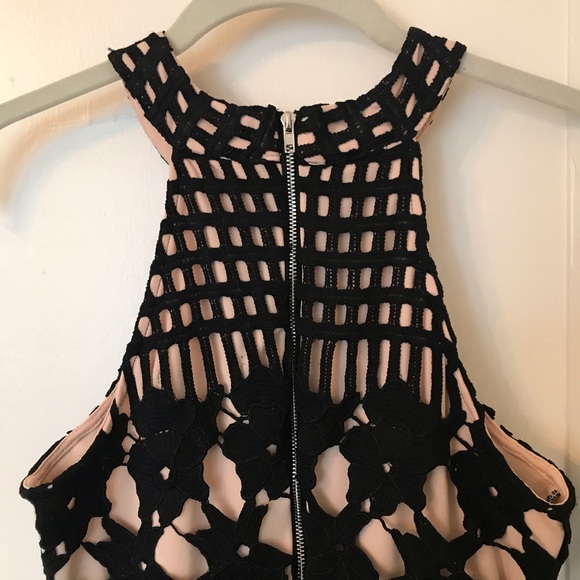 SOLD NWT Lulu’s Luxe Love Black Nude Lace Dress - Picture 8 of 13